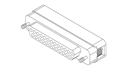 25-Pin Vacuum Side Type-D Connector