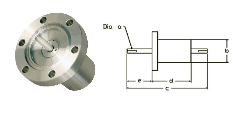 Metric Feedthrough Flange Mount Details about   Rigaku RMS-F2-12 10C-9020-K040 Solid Shaft 