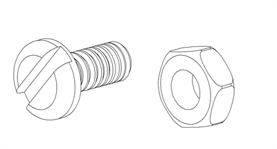 Thermocouple Connector Screw & Nuts