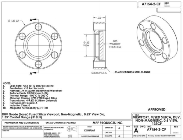 Non-Magnetic, Non-Metallic Fused Silica - Apex Vacuum