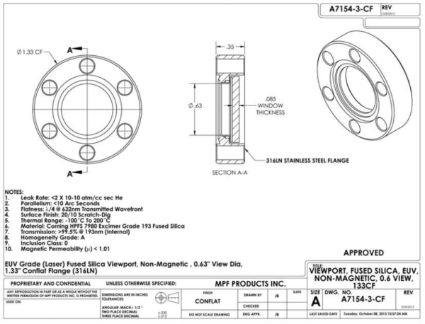 Non-Magnetic, Non-Metallic Fused Silica - Apex Vacuum