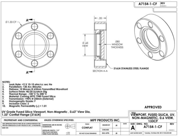 Non-Magnetic, Non-Metallic Fused Silica - Apex Vacuum