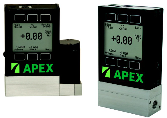 Apex Mass Flow Controllers, Meters and Pressure Controllers